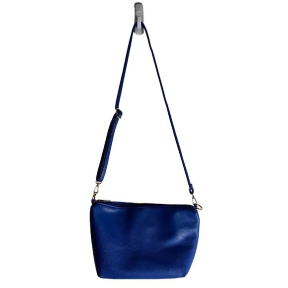 Vegan Leather Women's Blue Crossbody Bag
